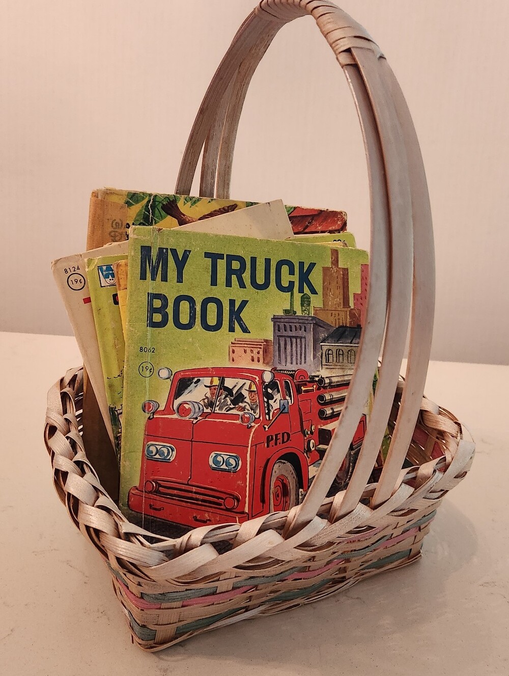Basket Of Vintage Child's Books